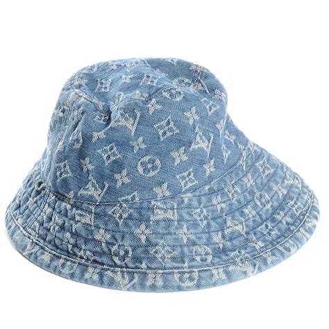 louis vuitton denim bucket hat